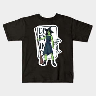 Elphaba- Defying Gravity Kids T-Shirt